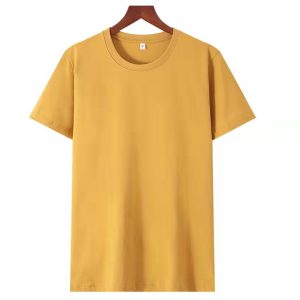 Classic 100% Cotton Crew Neck T-Shirt - Basic Short Sleeve Tee