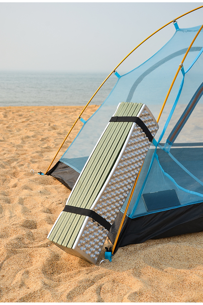 Folding Egg-Crate Foam Mat - IXPE Aluminum Moisture-Proof Camping Pad 8K Sold