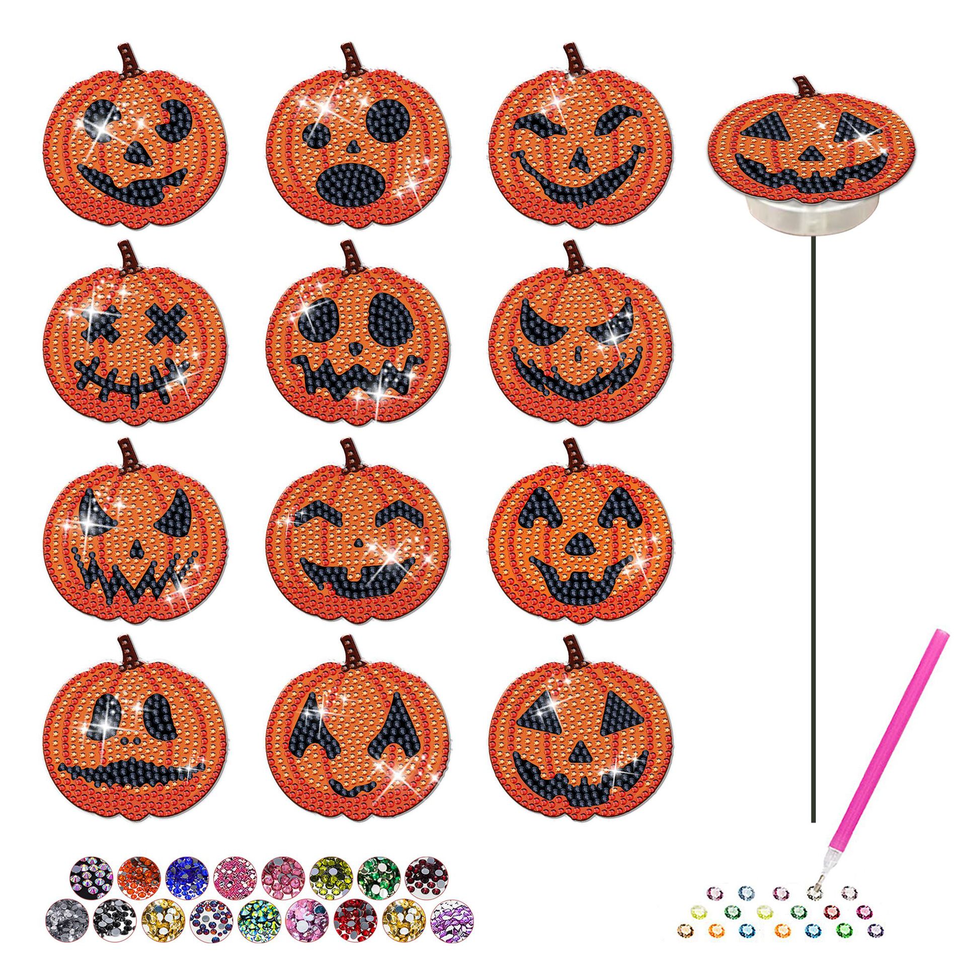 Diamond Art Kit for Beginners, DIY Halloween Witch Bead Painting