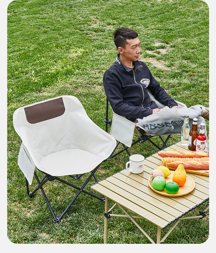 Cross-border Folding Camping Chair - Portable OEM Moon Chair 34K Sold