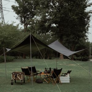 Blackout Tarp Tent - Waterproof Camping Sun Shelter Canopy