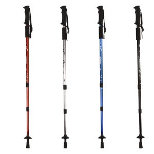 Aluminum Telescopic Hiking Pole - Lightweight Trekking Walking Stick