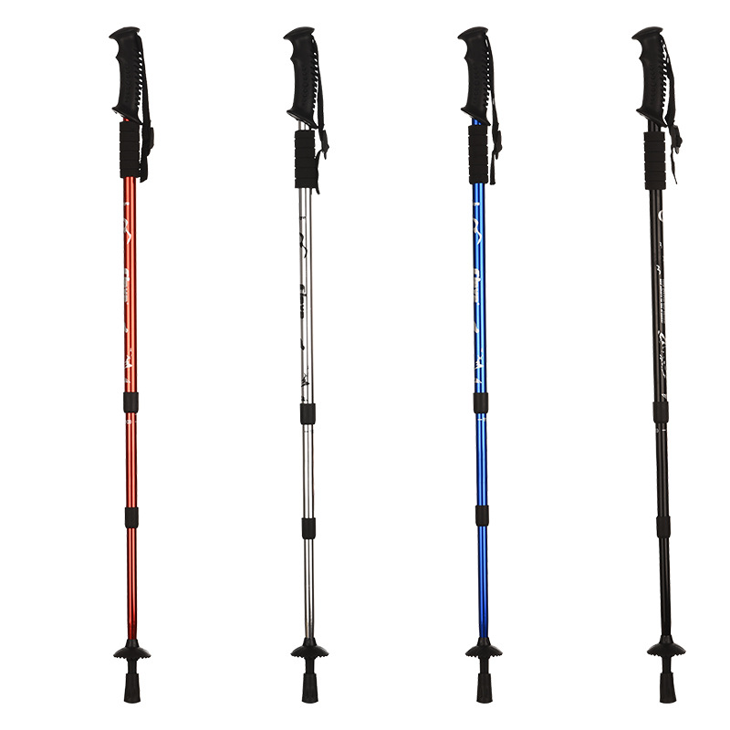 Aluminum Telescopic Hiking Pole - Lightweight Trekking Walking Stick