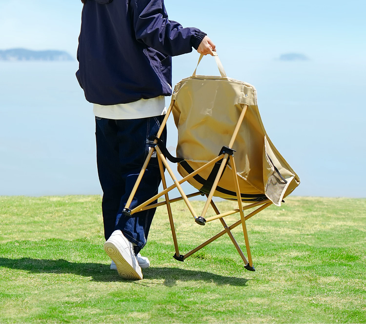 Cross-border Folding Camping Chair - Portable OEM Moon Chair 34K Sold