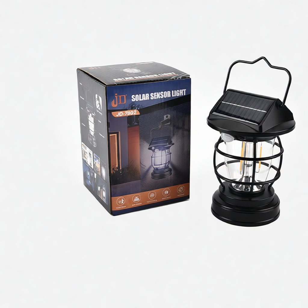 Solar Camping Lantern – Waterproof Rechargeable LED Long Battery Life