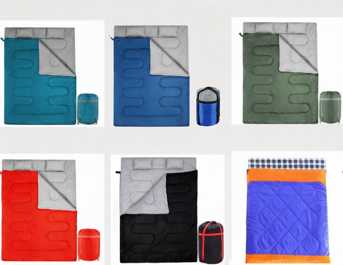 Outdoor Envelope Sleeping Bag – Warm Portable Single Winter Camping