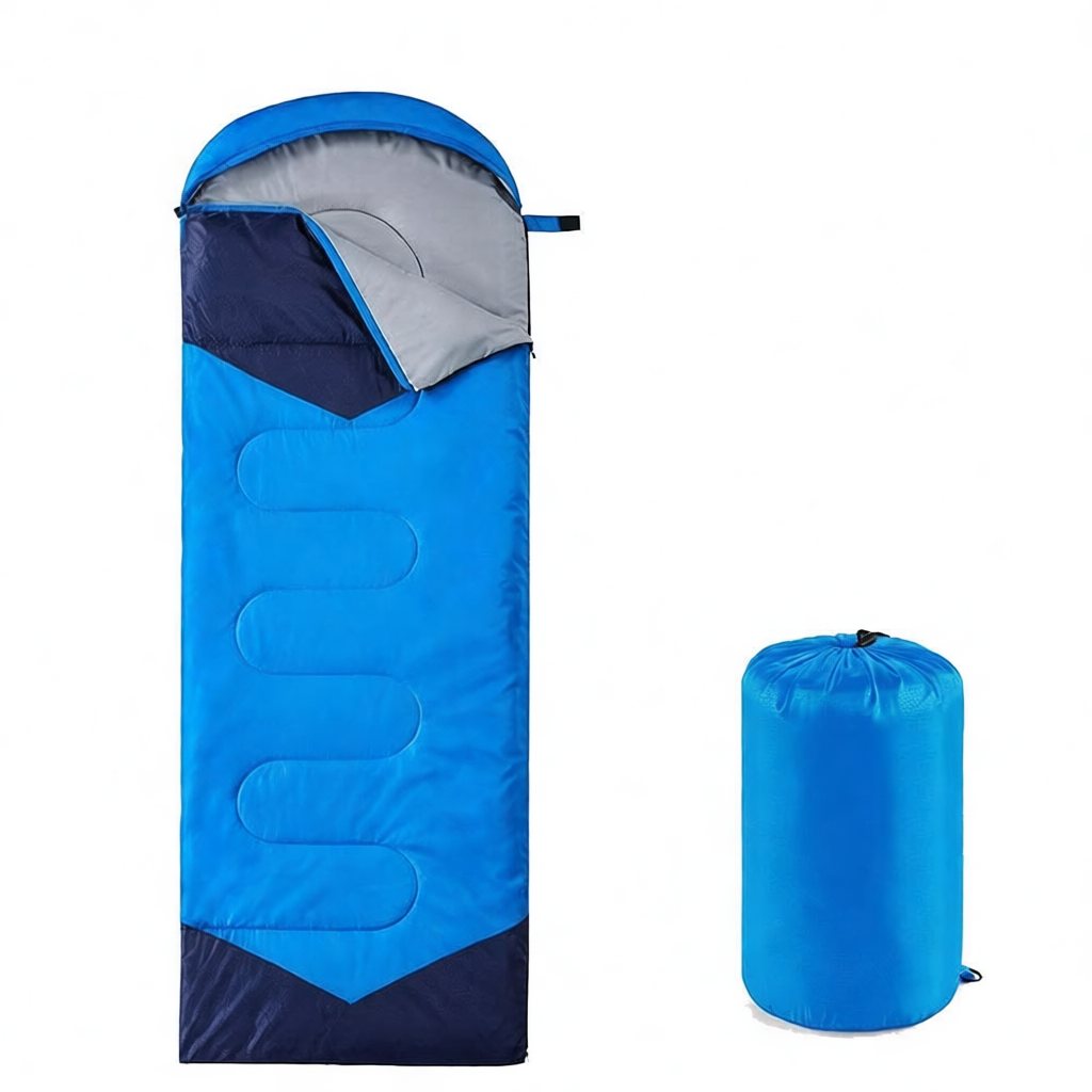 Outdoor Envelope Sleeping Bag – Warm Portable Single Winter Camping