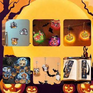 Diamond Art Kit for Beginners, DIY Halloween Witch Bead Pain